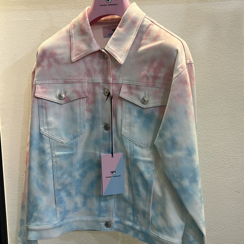 Chiara Ferragni Tie Dye Denim Jacket - Picture 5 of 5